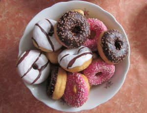 frosted donuts